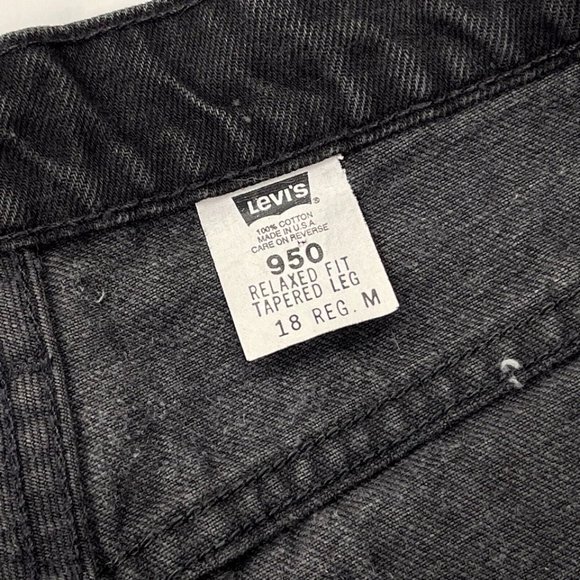 Levi’s 950 Vintage Orange Tab Relaxed Tapered Jeans Women 36 18Reg Cotton 15951 - Picture 6 of 10